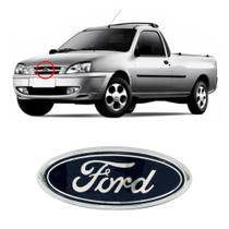 Emblema FORD da Grade do Radiador Fiesta Street Courier 00 01 02 03 04 05 06 07 2008 2009 2010 Azul