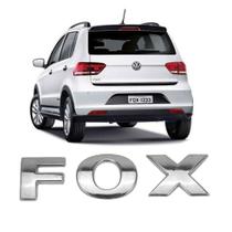 Emblema Fox Cromado Tampa Traseira 2012/2020