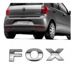 Emblema (fox) vw fox 04/10 cromado (letreiro) - Marçon