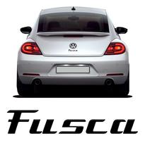 Emblema Fusca Tsi 2013/2016 Adesivo Traseiro Preto Resinado