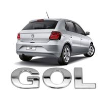 Emblema Gol Cromado Tampa Traseira 2009/2012