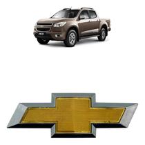 Emblema Grade Chevrolet S10 2012 2013 2014 2015 2016 2017 2018 Distintivo Logotipo Símbolo Dourado