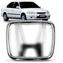 Emblema Grade Cromado Civic 1996 A 2000 - H Grande Emblema Grade Cromado Civic 1996 A 2000 - H Grande
