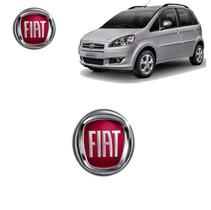 Emblema Grade da Frente Fiat Palio 95MM Vermelho Adesivo