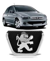 Emblema grade dianteira peugeot 206 1999 2000 2001 2002 2003 2004 2005 2006 2007 2008 novo