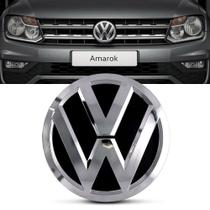 Emblema Grade Dianteira Vw Amarok 2017 Em Diante Cromado