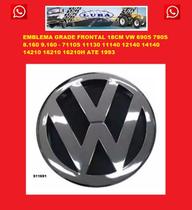 Emblema grade frontal 18cm vw 690s 790s 7110s 11130 11140 12140 14140 14210 16210 16210h ate 1993