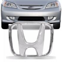 Emblema Grade Honda Fit E Civic 2004 2005 2006 2007 Cromado Emblema Grade Honda Fit E Civic 2004 2005 2006 2007 Cromado