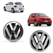 Emblema Grade Mala Gol Voyage G5 2008 2009 2010 2011 2012 Preto Kit