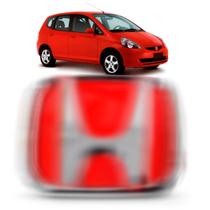 Emblema Grade Radiador Fit/civic 2004 A 2006 Vermelho