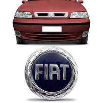 Emblema Grade Radiador Palio Siena 00 A 03 C/ Parafuso Azul