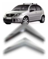 Emblema Grade Radiador para Citroen C3 2009 a 2012 Cromado
