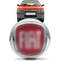 Emblema Grade Radiador Uno Fire 2007 A 2012 Vermelho