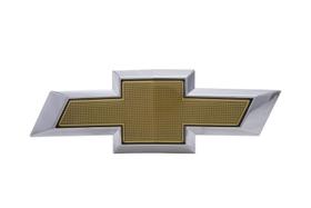 Emblema Gravata Dourada Dianteira Da Grade Do Radiador No Parachoque Pecas Genuinas Gm Tracker