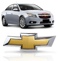 Emblema Gravata Dourado Grade Radiador Cruze 2012 a 2016