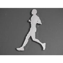 Emblema Homem Correndo Cooper Atleta Cromado