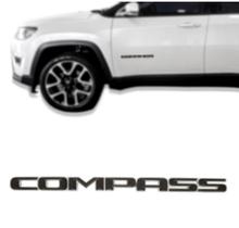 Emblema lateral (compass) jeep compass 16/ cromado com preto