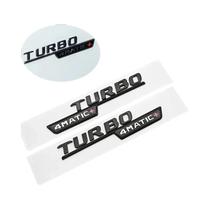 Emblema Lateral De Carro Mercedes AMG A35 45 A45S W177 W176 2 Peças Letra 3D Cromada TURBO 4MATIC