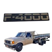 Emblema Lateral Ford F4000 1994 a 1996 com Fundo Cinza