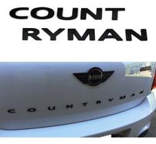 Emblema Letra Mini Cooper Countryman Preta Pronta Entrega