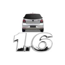 Emblema Letreiro 1.6 Cromado Gol G5 1.6 2006 a 2012 Emblema Letreiro 1.6 Cromado Gol G5 1.6 2006 a 2012