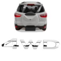 Emblema Letreiro 4WD para ECOSPORT 2013 a 2020 Emblema Letreiro 4WD para ECOSPORT 2013 a 2020