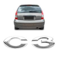 Emblema Letreiro C3 para carros C3 2003 a 2012