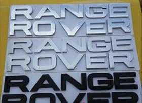 Emblema Letreiro Capo/tampa Tras Range Rover Crom/preto/verm