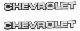 Emblema Letreiro Chevrolet Pick-up 85/... Cinza/preto Emblema Letreiro Chevrolet Pick-up 85/... Cinza/preto