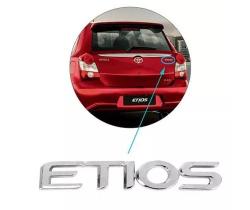 Emblema Letreiro Cromado Etios 2013 2014 2015 2016 2017 2018