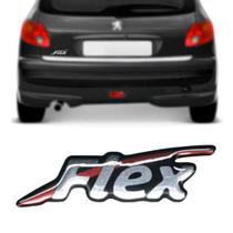 Emblema Letreiro Cromado FLEX LINHA PEUGEOT