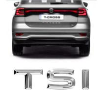 Emblema Letreiro Cromado TSI para TCROSS 2019 a 2021