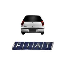 Emblema Letreiro FIAT Azul Com Cromado Palio 1995 a 2000