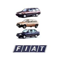 Emblema Letreiro Fiat Grade Letreiro Azul/Cromado Uno/Elba/Prêmio/Fiorino