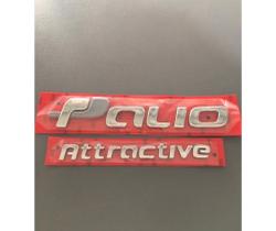 Emblema Letreiro Fiat Palio Attractive Modelo 2011 Acima Peça Cromada