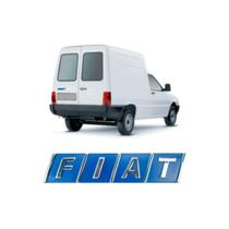 Emblema Letreiro Fiat Regua Azul com Cromado Fiorino 02 a 05