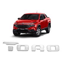 Emblema Letreiro Fiat Toro Modelo 2014 a 2022 Peça Cromada Emblema Letreiro Fiat Toro Modelo 2014 a 2022 Peça Cromada