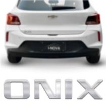 Emblema Letreiro GM Onix 2000 a 2022 Porta Malas Cromado