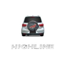Emblema Letreiro HIGHLINE Cromado Fox 2012 a 2020