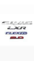 Emblema Letreiro Honda Civic Lxr 2.0 FlexOne Ano 2012 a 2016 Peça Cromada