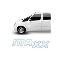 Emblema Letreiro MAXX Resinado Transparente e Contorno Prata Corsa Meriva 2003 a 2006 Emblema Letreiro MAXX Resinado Transparente e Contorno Prata Corsa Meriva 2003 a 2006