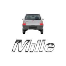 Emblema Letreiro Mille Cromado Uno Mille 2004 a 2013 Emblema Letreiro Mille Cromado Uno Mille 2004 a 2013