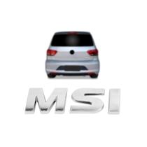 Emblema Letreiro MSI Pequeno Cromado Fox Gol Polo Voyage