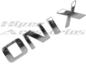 Emblema Letreiro Onix Cromado - Marçon