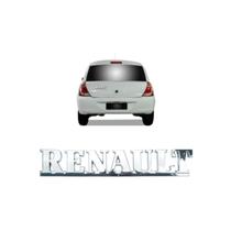 Emblema Letreiro (RENAULT) Cromado Clio Megane Scenic 2000 a 2008