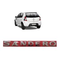 emblema letreiro Renault Sandero porta mala cromado ano modelo 2013 até 2017 emblema letreiro Renault Sandero porta mala cromado ano modelo 2013 até 2017