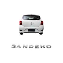 Emblema Letreiro Sandero Cromado Sandero 2013 a 2016 Emblema Letreiro Sandero Cromado Sandero 2013 a 2016
