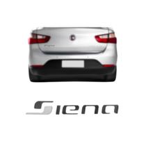 Emblema Letreiro Siena Cromado e Branco Grand Siena 2011 a 2021