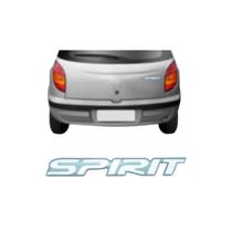Emblema Letreiro SPIRIT Resinado Transparente Contorno Grafite Corsa Celta 2003 a 2006 Emblema Letreiro SPIRIT Resinado Transparente Contorno Grafite Corsa Celta 2003 a 2006