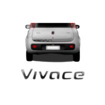 Emblema Letreiro Vivace Cromado Uno Vivace 2011 a 2016